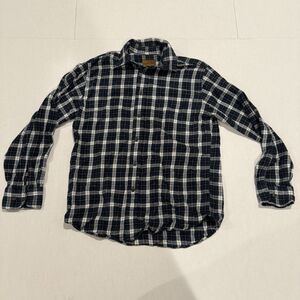 St Johns Bay Mens Small Plaid Button Up Shirt